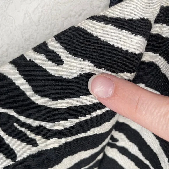 For Love & Lemons Lyla Mini White/Black Zebra Print Dress Size Medium - Picture 13 of 13